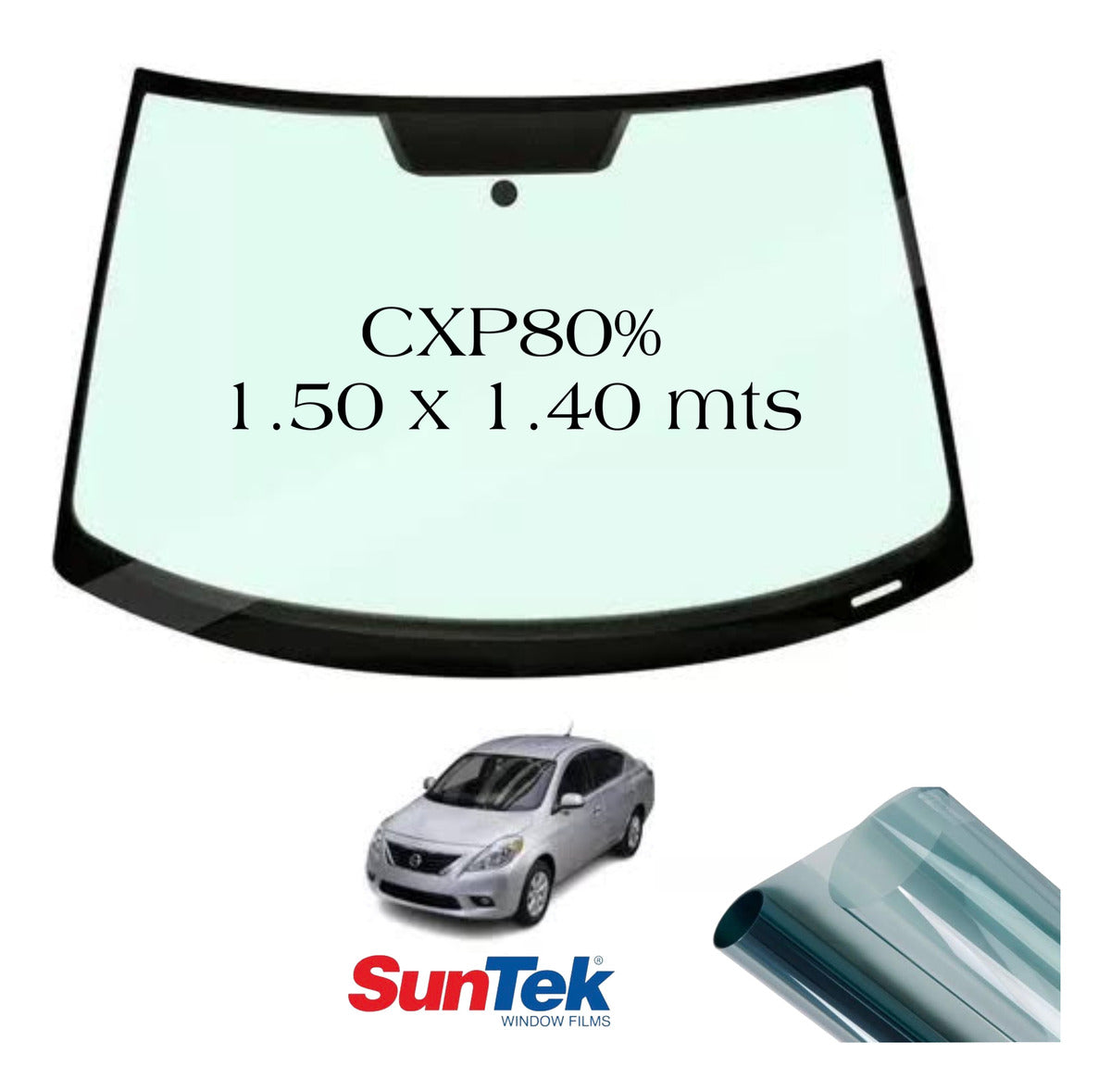 1.40m Polarizado Suntek Cxp80 Inteligente Parabrisas Versa
