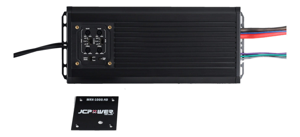 Amplificador Marino Jc Power Mrx-1000.4d 1000w Max 4 Canales Color Negro