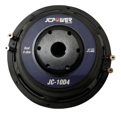Subwoofer Jc Power Jc-10d4 10 Pulgadas Doble Bobina 500w Max Negro