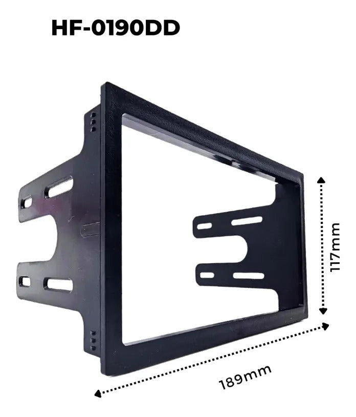 Frente Para Autoestéreo Vw Golf 1999-2007 2 Din Hf-0190dd Color Negro Hf Audio