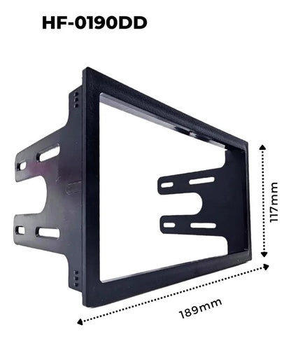 Frente Para Autoestéreo Vw Golf 1999-2007 2 Din Hf-0190dd Color Negro Hf Audio