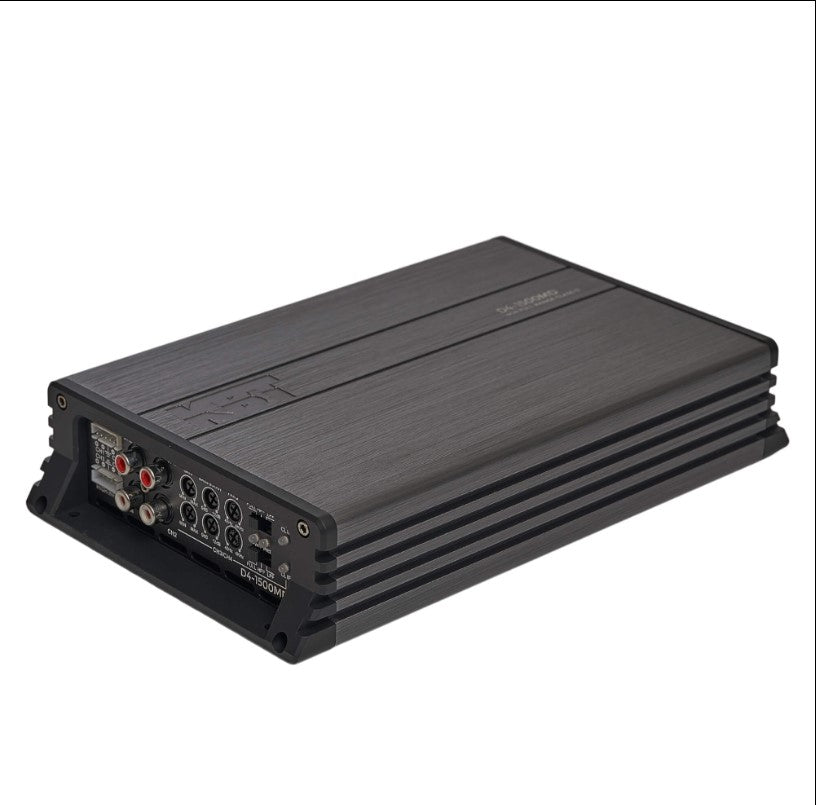 Amplificador Delta D4-1500md Clase D 4 Canales 1500 Watts Color Negro
