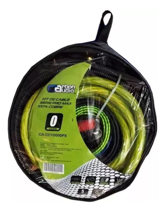 Kit De Instalacion Carbon Audio Calibre 0 100% Cobre