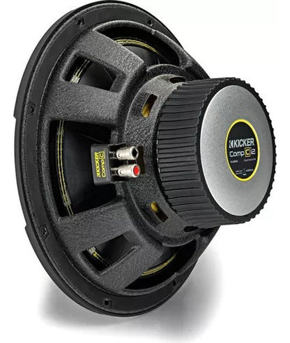 Subwoofer Kicker Compc De 12 Pulgadas 50cwcd124 Doble Bobina Color Negro
