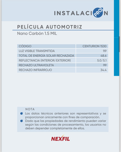 Catalogo Polarizado Nexfil Automotriz Residencial Seguridad
