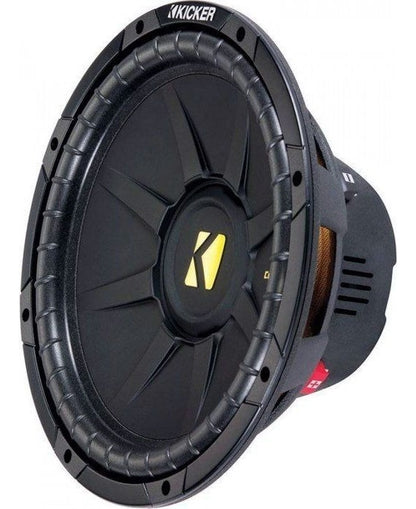 Subwoofer Kicker 12 PuLG 44cwcd124 600w Max Doble Bobina Color Negro/amarillo