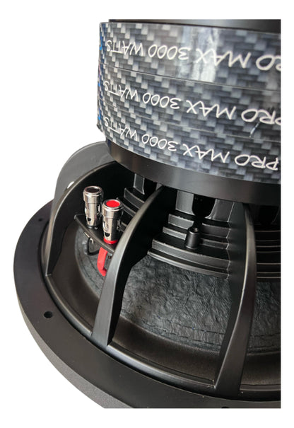 Parlante Para Vehículo Carbon Audio Ca-sw150012x Color Negro