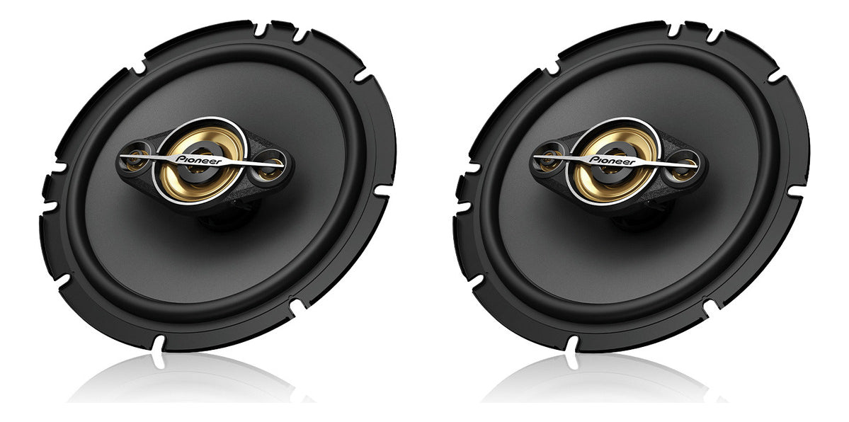 Par De Altavoces Cuadriaxiales Pioneer De 6.5 Pulgadas Ts-a1688s 350 W, Color Negro