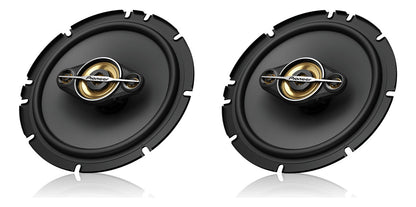 Par De Altavoces Cuadriaxiales Pioneer De 6.5 Pulgadas Ts-a1688s 350 W, Color Negro