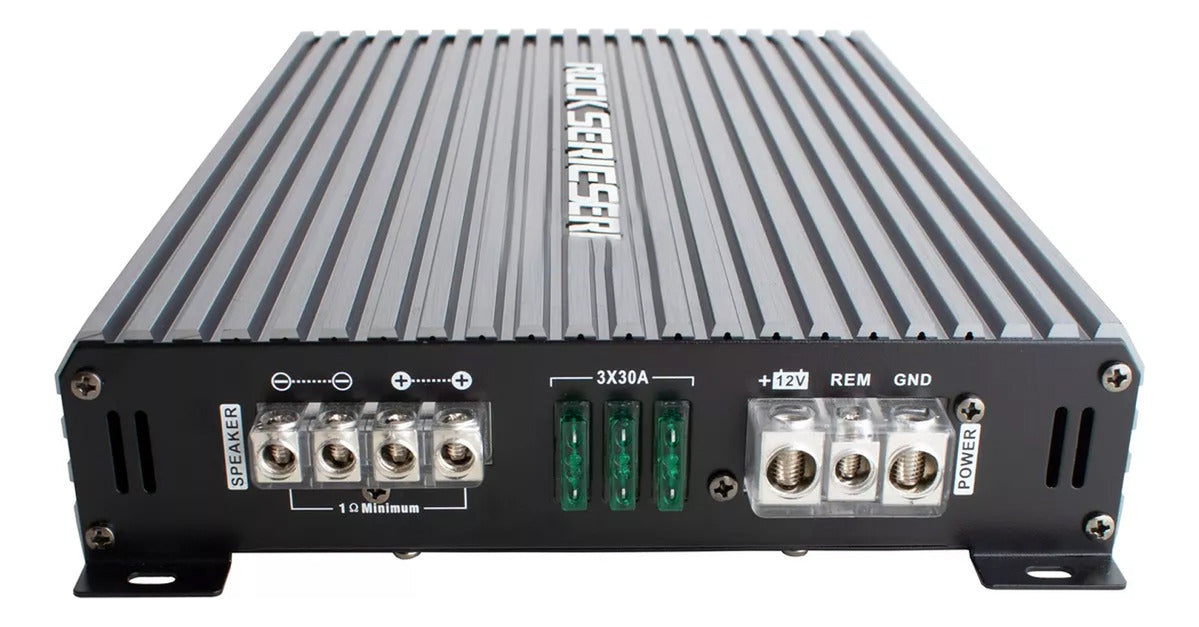 Amplificador Rock Series Rks-p1100.1d 2200w Max 1c Clase D Color Gris