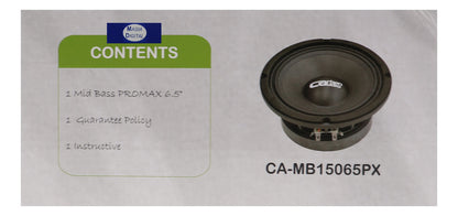Medio Bajo De 6.5 PuLG 150w Carbon Audio Camb15065px #1 Pz Color Negro