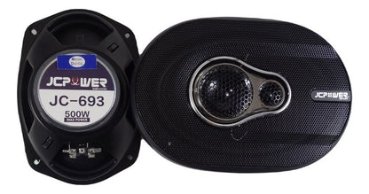 Bocinas 6x9 Pulgadas Jcpower Jc-693 3 Vias 500watts Max Color Negro