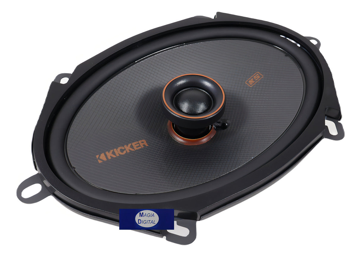 Bocinas 6x8 Pulgadas Kicker 51ksc6804 150 Watts Coaxiales Color Negro