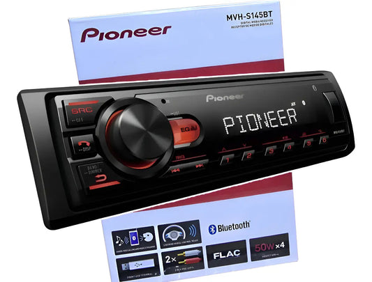 Pioneer Mvh-s145bt 1 Din Bt Usb 50wx4 Display Va Lcd