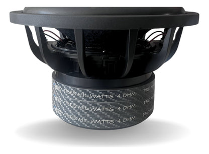 Parlante Para Vehículo Carbon Audio Ca-sw150012x Color Negro