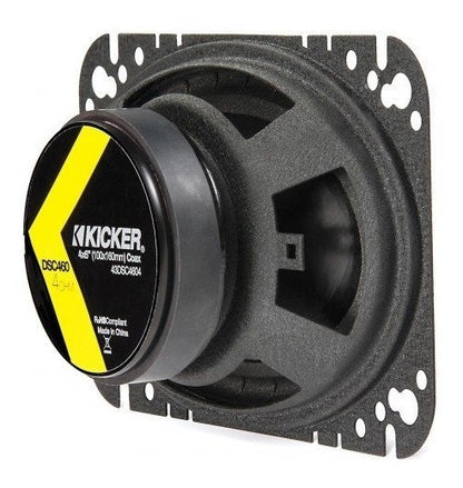Bocinas Kicker Dsc460 43dsc4604 2v 4x6 Pulgadas 120w 30w Rms Color Negro