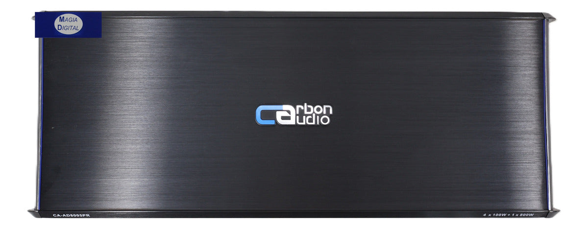 Amplificador Carbon Audio 5ch Clase D 1ohm 1x800w+4x100w Rms Color Negro
