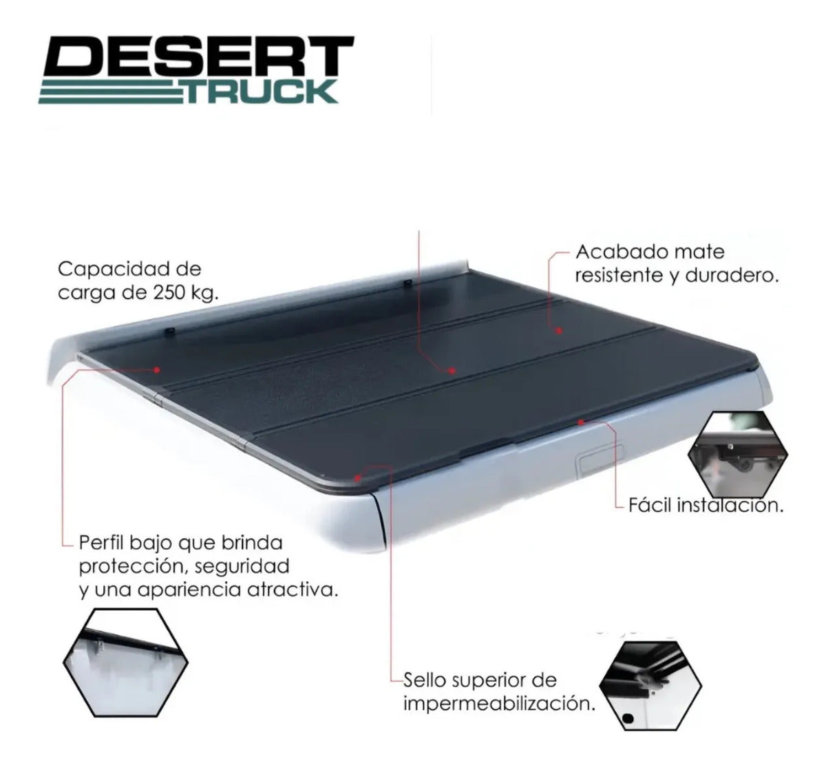 Tapa Batea Desert Truck Undercover Ford F-150 5.5 2009-2025