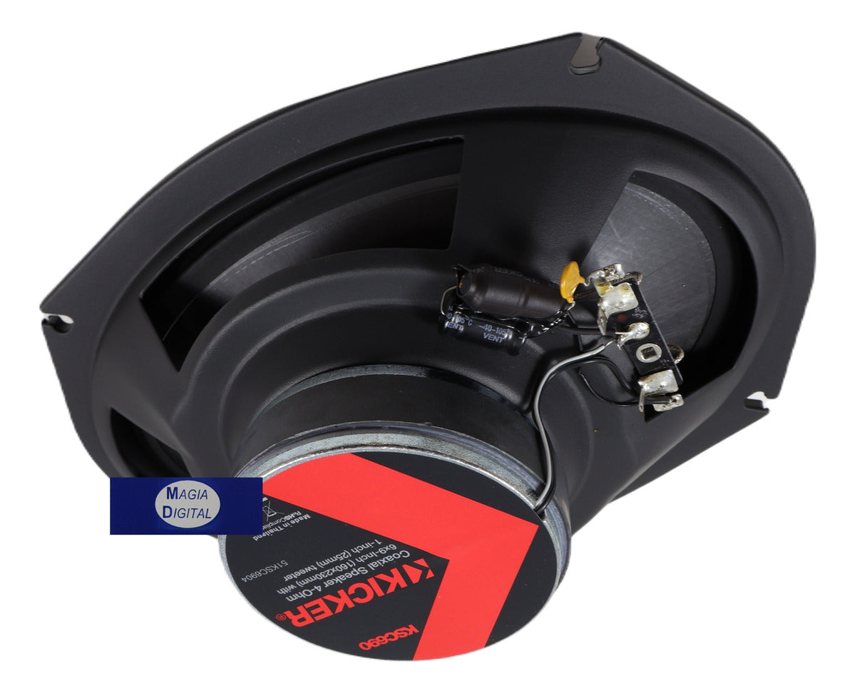 Bocinas 6x9puLG Kicker 51ksc6904 2 Vias 300 Watts Color Negro