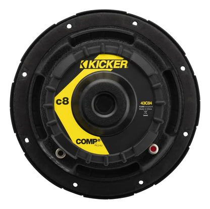 Subwoofer Kicker 43c84 8 PuLG 4 Ohms 200w Max 100 Rms Color Negro