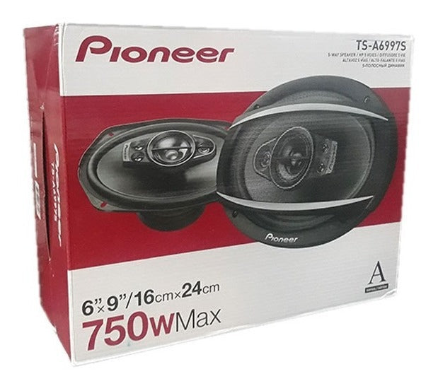 Par Parlantes Pioneer 6x9 5 Vias Tope Gama Ts A6997s 750w Color Negro