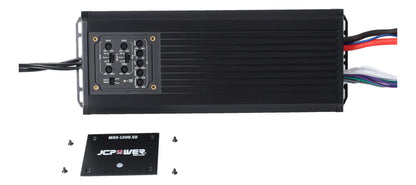 Amplificador Marino Jcpower Mrx-1200.5d 1200w Max 5 Canales Color Negro