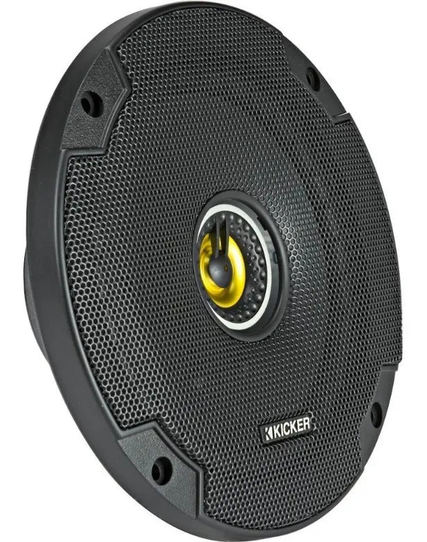 Paquete 4 Bocinas Kicker 6.5 Pulgadas Csc654 2 Vias 300w Max Color Gris Oscuro