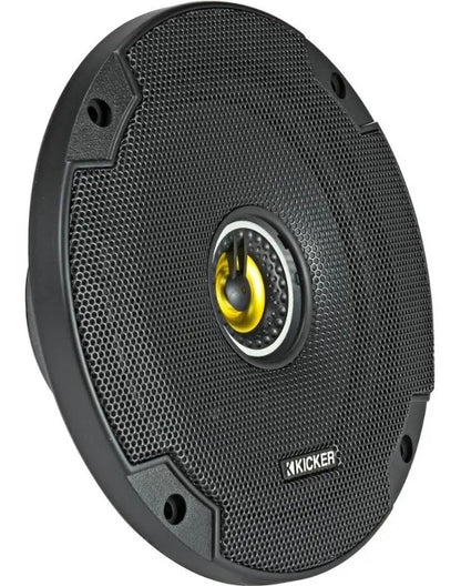 Paquete 4 Bocinas Kicker 6.5 Pulgadas Csc654 2 Vias 300w Max Color Gris Oscuro