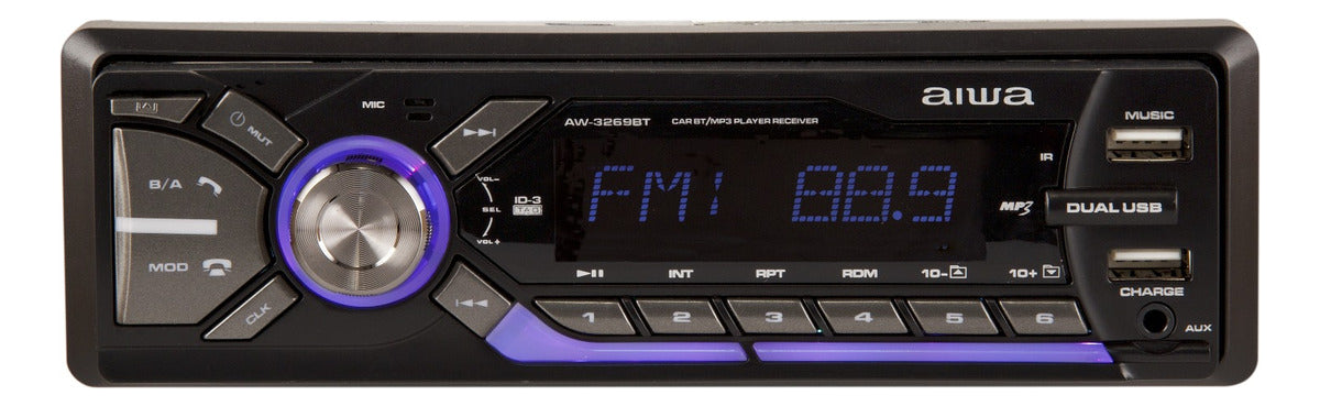 Aiwa Aw-3269bt Autoestéreo Negro 20w De Fm