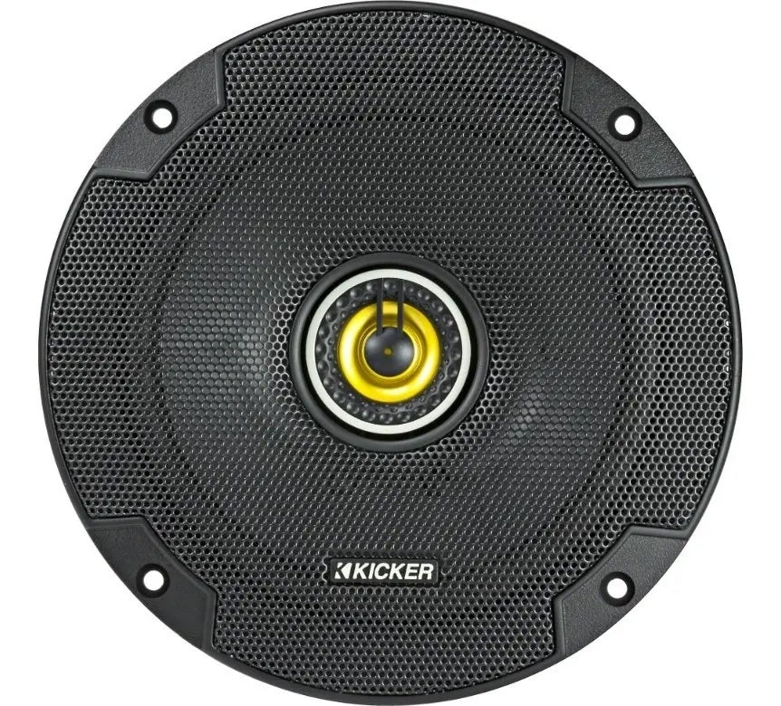 Paquete 4 Bocinas Kicker 6.5 Pulgadas Csc654 2 Vias 300w Max Color Gris Oscuro