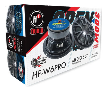Set De Medios Hf Audio 6.5 400 Watts 2 Vías Hf-w6pro