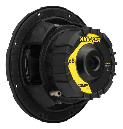 Subwoofer Kicker 43c84 8 PuLG 4 Ohms 200w Max 100 Rms Color Negro